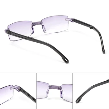 Unisex Prenosné Skladacie Okuliare na Čítanie Diamond-cut Anti-UV Modré Lúče Presbyopia Okuliare s Okuliare Prípade Starostlivosť o Zrak