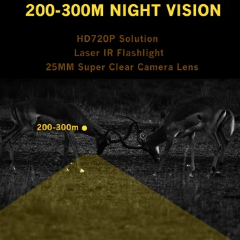 Všetky Nové Megaorei 3 Nočné Videnie Rozsah HD720P Monokulárne Lov Fotoaparát Digitálny Video Rekordér s 850nm IR Laser Baterka