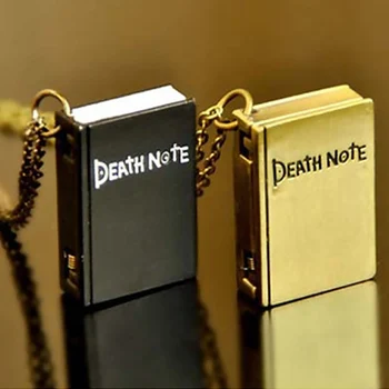 Pánske Hodinky 2021Unique Death Note Book Quartz Vreckové Hodinky Prívesok Vintage Náhrdelník Darček Relogio Masculino Vreckové Hodinky Montre
