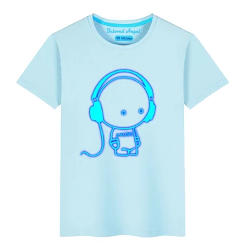 2020 Nové Svetelné Krátke Rukávy T-Košele Pre Chlapcov, Dievčatá, Topy Cartoon 3D Tlač Deti T-Shirt Deti Bavlna Detské Tričká