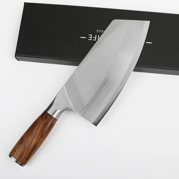 8 cm Kuchynský Nôž z Nerezovej Ocele Mäso Sekanie Sekáčik Krájanie Zeleniny Čínsky Kuchár Nôž
