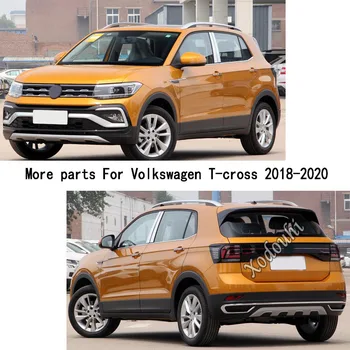 Pre Volkswagen VW T-cross Tcross 2018 2019 2020 2021 Cover Stick Rám Lampa Výbava ABS Chróm kľučky Časť lakťovej opierky Zábradlia