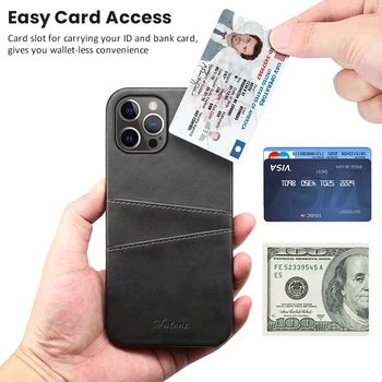 Kožené Držiteľa Karty puzdro Pre iPhone 12 11 pro max 12 Mini Ochranné PU puzdro Pre iPhone 12pro 11pro 12mini Tenké Späť Coque Funda