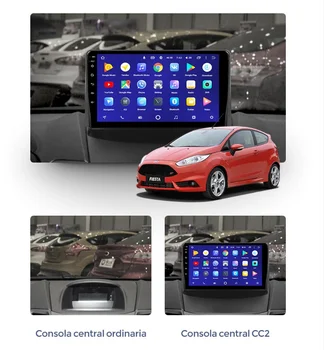 Pre Ford Fiesta 2008 2009 2010 2011 2012 2013 - 2016 Android Auto Pásky Rádio Rekordér, Video Prehrávač Navi GPS Multimediálne Vedúci Jednotky