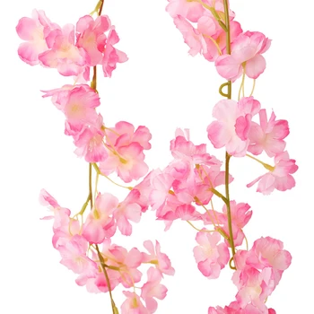 1,75 M rtificial Čerešňový Kvet Viniča Umelé čerešňový Kvet Falošné Sakura Vína Domova Slávnostné Foto Rekvizity Realistický Romantický