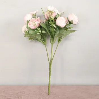 Fleurs Artificielles Sk Soie Haute Qualite Rose Artificielle Avec Tige Fleur Artificielle Mariage Domáce Dekorácie Falošné Kvet