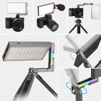 VIJIM R70 Plné Farby 2700K-8500K RGB LED Video Svetlo s Nastaviteľným Držiakom Magic Arm držiak Na Svetlo Fotoaparátu PD Rýchle Nabíjanie