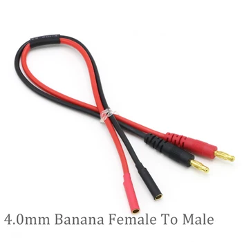 Batérie Nabíjací Kábel 4.0 mm Konektor Banana, Aby sa Hromadí MPX AS150 XT90 TRX XT60 EC5 S 12AWG Silikónové 30 CM Pre Imax B6 B8 B6AC