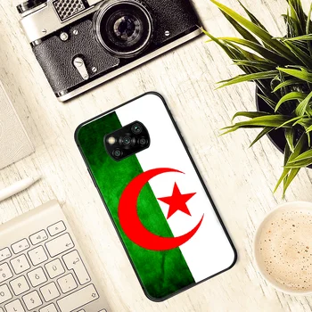Alžírsko Vlajka Telefón prípade Kryt Trupu Pre Xiao Mi A2 A3 8 9 9T Poznámka 10 Se Lite Pro black Shell Trend Coque Silikónové Bunky Maľovanie