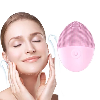 Profesionálne Ultrazvukové Vibrácie Batérie Facial Cleansing Face Kefa Na Umývanie Pokožky Blackhead Odstraňovač Pórov Cleaner Masáž Tváre