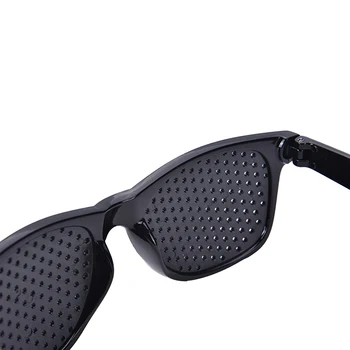 Čierne Unisex Vision Care Pin Očné Cvičenie Okuliare Miniatúrnych Okuliare Zrak Zlepšiť Plastu Vysokej Kvality