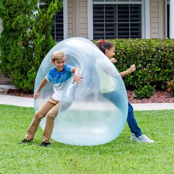 1pc Krytá Bublina Vyhodiť Do 30 cm Balón Hračka Balón Naplnený Vonkajšie Hračky Elastické Loptu Bubliny Loptu Nafukovacie Lopty Deti