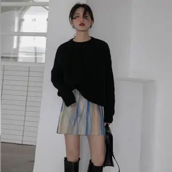 Gotická Y2k Sukne Ženy Vysoký V Strede Zúžený Mini Sukne Ženy Bežné High Street Streetwear Kórejský Módne Žena Harajuku Sukne 2020 Nové