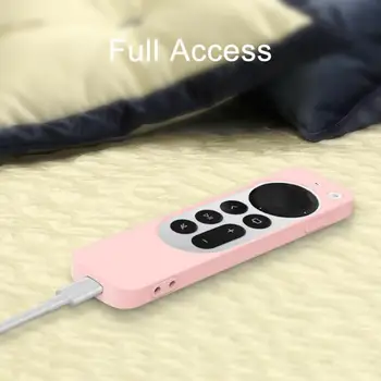 Silikónové Ochranné puzdro Pre Apple TV 4K Diaľkové Ovládanie Anti-shock Kryt Ochranný plášť 2021 Najnovšie