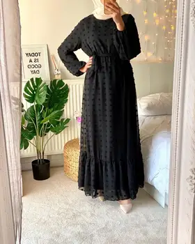 Abaya Kimono Moslimských Cardigan Hidžáb Oblečenie Turecký Islamské Oblečenie Abayas Pre Ženy Kaftane Dubaj Kaftan Omán Župan Djelaba Femme