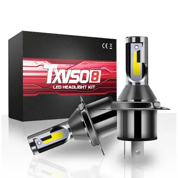 TXVSO8 Najnovšie Dióda Žiarovka H4 LED Svetlá pre autá MINI 9003/HB2 Hi/LO Univerzálny Auto KLASU Svetla 6000K 55W/Žiarovka 26000LM 자동차 led