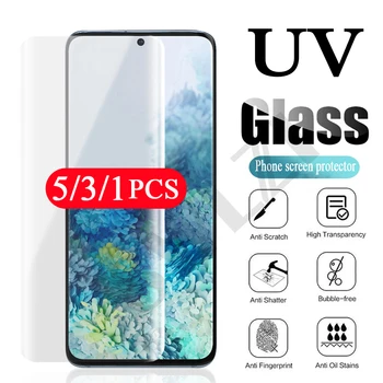 5/3/1Pcs 9H pre Samsung Galaxy s21 Ultra s20 poznámka: 20 10 pro s10 5G s9 s8 plus UV tvrdeného skla film ochranné screen protector