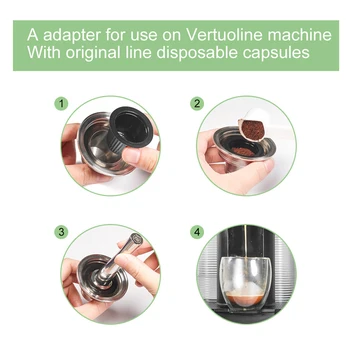Káva Nástroj Transformovať Kapsule Nespresso Converter Kompatibilný s Crema Gusto Maker Domov Adaptér Držiak pre Vertuo