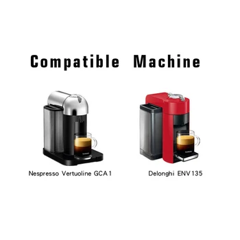Káva Nástroj Transformovať Kapsule Nespresso Converter Kompatibilný s Crema Gusto Maker Domov Adaptér Držiak pre Vertuo