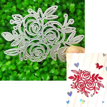 Rezanie kovov die vhodné na Vianoce DIY zápisník fotoalbum pohľadnice 3D tvorivé list kvet šablóny 2021 NOVÉ