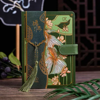 Staroveké čínske štýl, Farba Vnútornej Strane Notebooku Kreatívne Kvetinové pevná Väzba Denník Knihy Týždenný Plánovač Príručka Krásny Darček