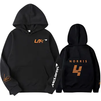 2021 jeseň Zima Vzorec Jeden Pretekár Lando Norris McLaren F1 team Racing Fanúšikov Hoodie Tím Logo Muži/Ženy Nadrozmerné Hoodies