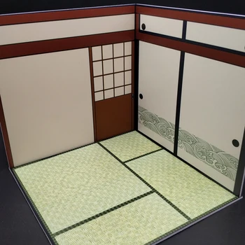 Zberateľskú 1/12 Rozsahu Obrázok Scény Príslušenstvo Mini Nábytok GSC Japonský Štýl Doll House a Izba pre 6