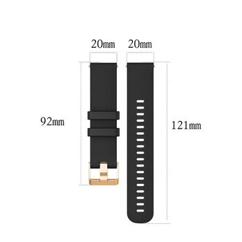 20 mm Silikónové Popruh Na Zápästie Band Huami Amazfit GTS 2/Mini Smart WatchBand Šport Náramok Pre Xiao Amazfit His S/U/ Pro/GTS2e