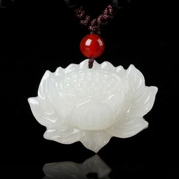 Klasický Retro Čínsky Korálkový Náhrdelník Prívesok Módne pánske a dámske Šperky Lotus Priateľstvo Pamätník Darček