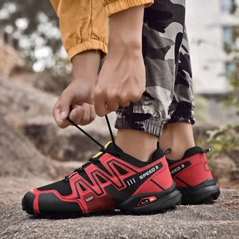 Zapatillas de senderismo antideslizantes para hombre, calzado para deportes al aire libre, talla grande 47