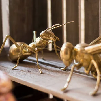 Obrie hmyz ozdoby živice remesiel bee sting mravce umenie zlaté neoklasicistickom decoracion hogar domáce dekorácie doplnky, moderný
