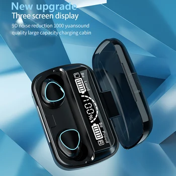 BKM Bluetooth 5.1 Slúchadlá M10 Plnenie Box Bezdrôtové Slúchadlá 9D Stereo Športové Vodotesné Slúchadlá Slúchadlá S Mikrofónom