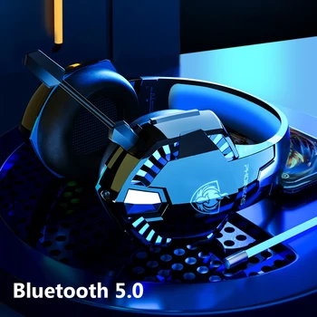 Bezdrôtové Herné Slúchadlá, Silné Basy Bluetooth-kompatibilné 5.0 Headset,Vymeniteľné microphe Slúchadlá,Nízke Oneskorenie pre Hru