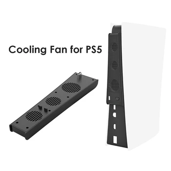 Pre PS5 Konzoly, USB Chladiaci Ventilátor Herné Konzoly Chladnejšie Inteligentná regulácia Teploty 3 Ventilátory Systém Stanice pre Sony Playstation 5