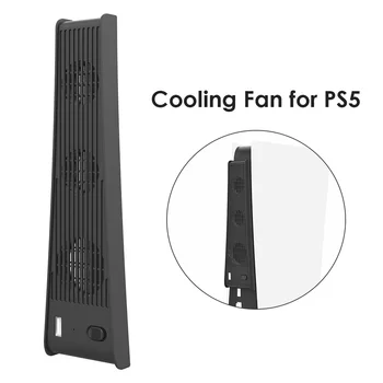 Pre PS5 Konzoly, USB Chladiaci Ventilátor Herné Konzoly Chladnejšie Inteligentná regulácia Teploty 3 Ventilátory Systém Stanice pre Sony Playstation 5