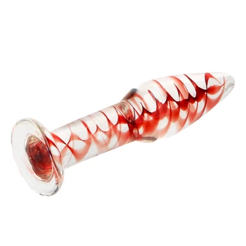OLO Crystal Transparentné Dildo Zadok plug Sklenený Análny Plug Ženská Masturbácia Dospelých Produkty Sexuálne hračky pre Ženy