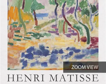 Henri Matisse Výstava, Plagát, Krajiny blízkosti Collioure Tlač, Fauvism, Statens Múzeum Pre Kunst, Domova, Dánsko, 1905