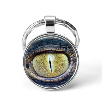 Jedinečný Zaujímavý Dizajn Dragon Eye Kľúčenky Steampunk Zvierat Zlaté Žlté Oči Keychain Eagle Eye Krúžok Na Šperky