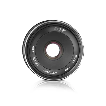 MEIKE 25 MM F/1.8 Široký Uhol Manuálne Objektív APS-C pre Sony E/Fujifilm X/Nikon 1/ M4/3/Canon EFM/M50-Mount