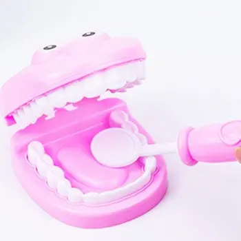 9Pcs Deti Predstierajú, že Hrať Zubár Skontrolovať Zuby Model Nastaviť Zdravotnícke Súpravy Vzdelávacie, hranie Rolí, Simulácia Learing Hračky