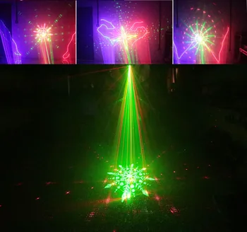 3 V 1 DJ, Disco Laserového Skenera Vzory Star Strobe Svetlo Projektora Strana Dovolenku Bar Tanec KTV Fáze svetelný Efekt