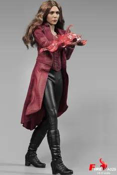 Na Sklade OHEŇ A029 1/6 Rozsahu Zberateľskú Celý Set Scarlet Witch 3.0 Elizabeth Olsen Žena Akcie Obrázok Modelu pre Fanúšikov Dary