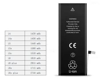 Lítiová Batéria Pre iphone 5, 5G Batérie Skutočná 1440mah Nové 3.8 V Náhradnú Batériu Pre iphone 5, 5G S Opravy Nástroje Súpravy