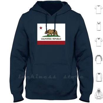 Kalifornia Republiky Vlajka Mikiny S Dlhým Rukávom Kalifornia, Kalifornia Republiky California Love