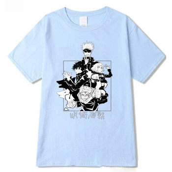 Jujutsu Kaisen Krátky Rukáv Tees Harajuku Japonské Ženy/muža Voľné Bežné Topy T-shirt