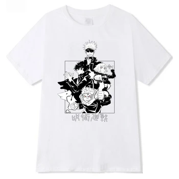 Jujutsu Kaisen Krátky Rukáv Tees Harajuku Japonské Ženy/muža Voľné Bežné Topy T-shirt