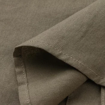 2021 Nové pánske Bežné, Blúzky, Bavlnená posteľná Bielizeň Tričko Voľné Topy Krátke Sleeve Tee Tričko Jar Leto Bežné Príťažlivých Mužov Tričko