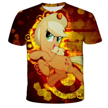 Detské oblečenie pre letné 2021, môj malý pony T-shirt, malých zvierat obrázka, veľkosť 4-14 rokov