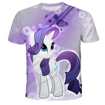 Detské oblečenie pre letné 2021, môj malý pony T-shirt, malých zvierat obrázka, veľkosť 4-14 rokov