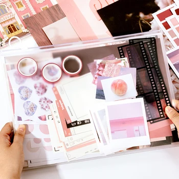 Nastaviť nálepky Kawaii zápisník materiál krásy Washi pásky plánovač dekoratívne bullet denník dodáva 64 ks / pack